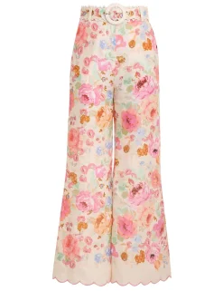 Discount ZIMMERMANN Raie Crop Flare Pant