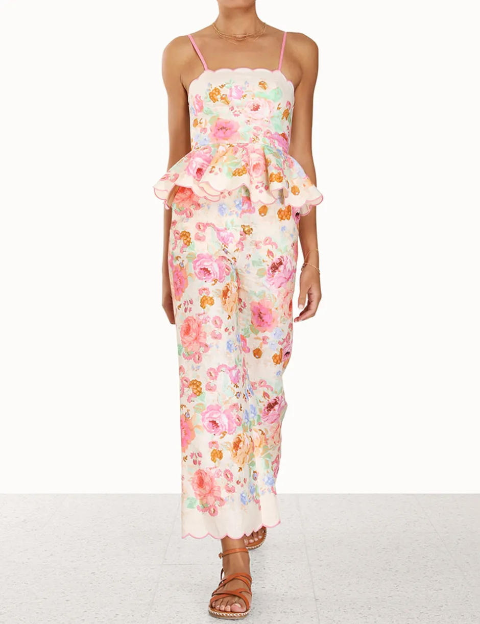 Sale ZIMMERMANN Raie Crop Flare Pant