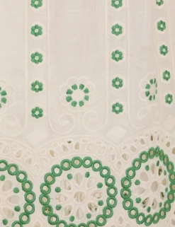 New ZIMMERMANN Raie Embroidered Dress