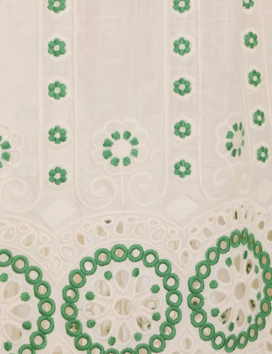 New ZIMMERMANN Raie Embroidered Dress
