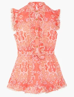ZIMMERMANN Raie Frill Playsuit