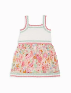 ZIMMERMANN Raie Knit Top Woven Dress