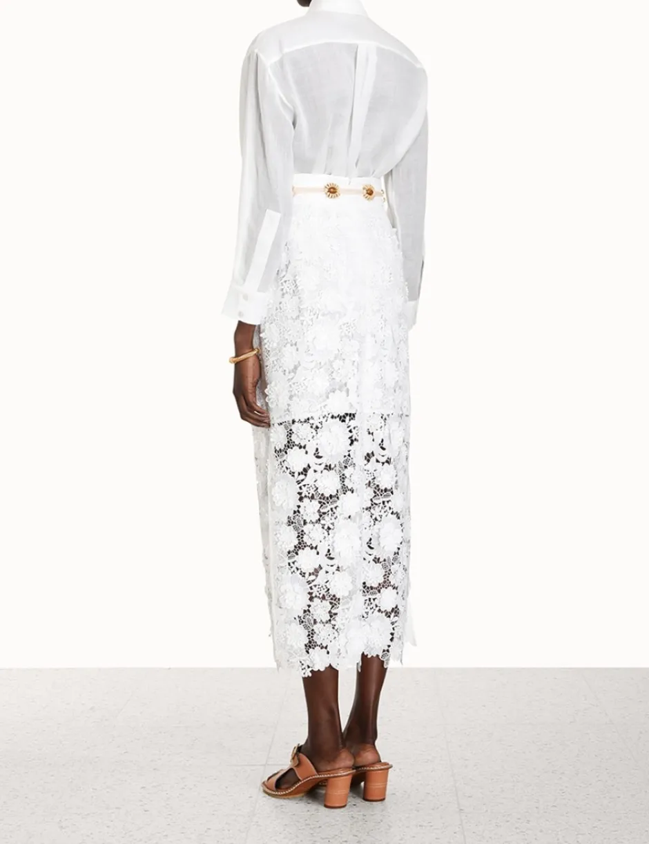 Outlet ZIMMERMANN Raie Lace Flower Shirt