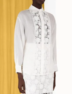 Outlet ZIMMERMANN Raie Lace Flower Shirt