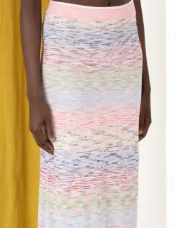 Online ZIMMERMANN Raie Marl Midi Skirt