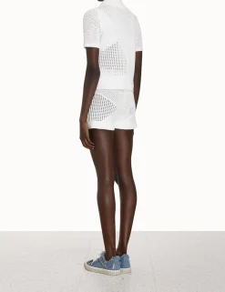 Sale ZIMMERMANN Raie Mesh Knit Shorts