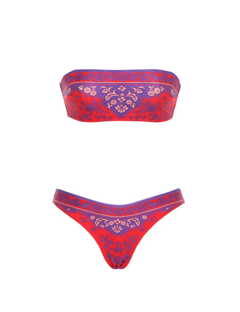 Online ZIMMERMANN Raie Placement Bandeau Bikini
