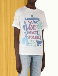 Clearance ZIMMERMANN Raie Roll Sleeve Tee