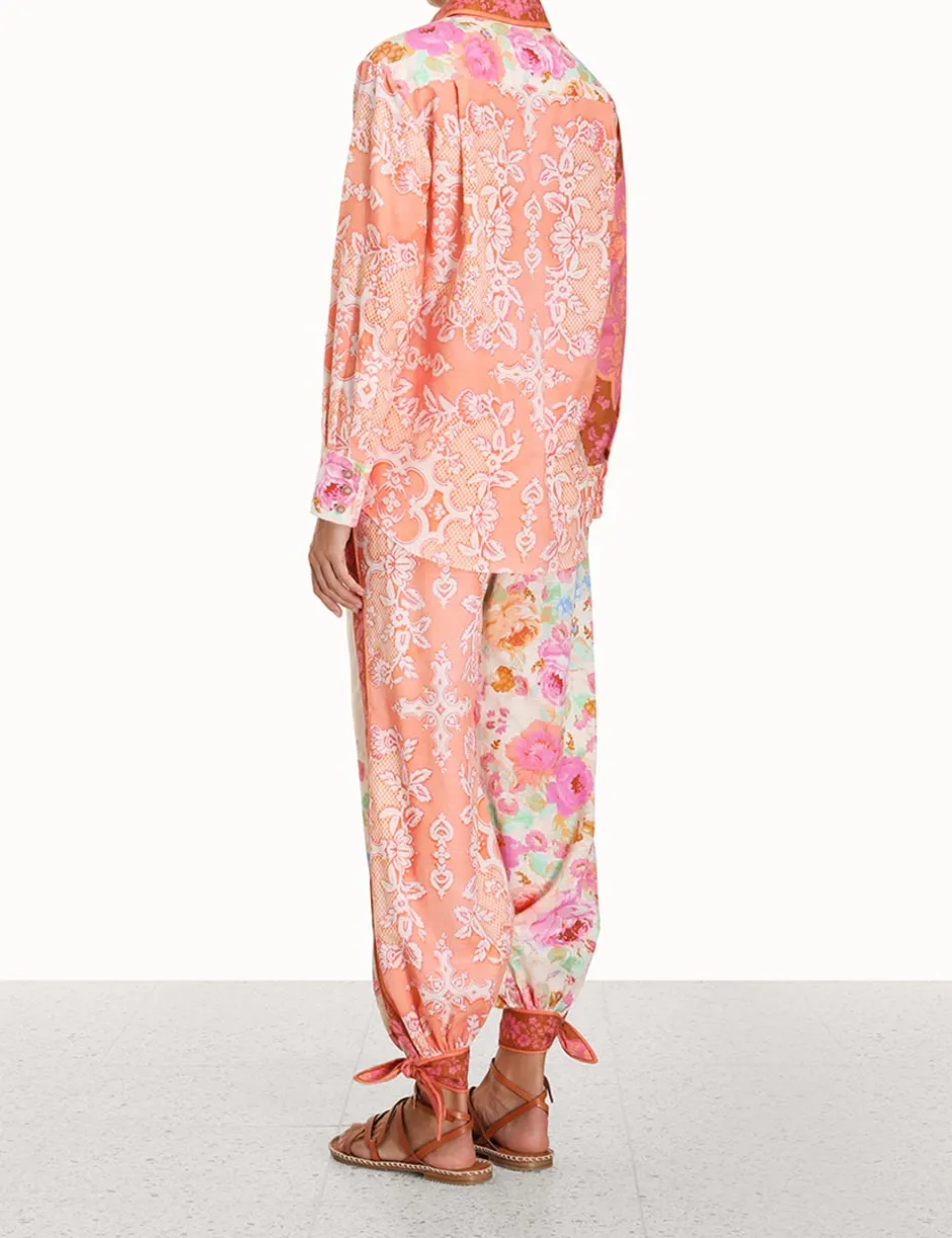 Clearance ZIMMERMANN Raie Spliced Body Shirt