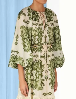 Best ZIMMERMANN Raie Tiered Billow Midi Dress