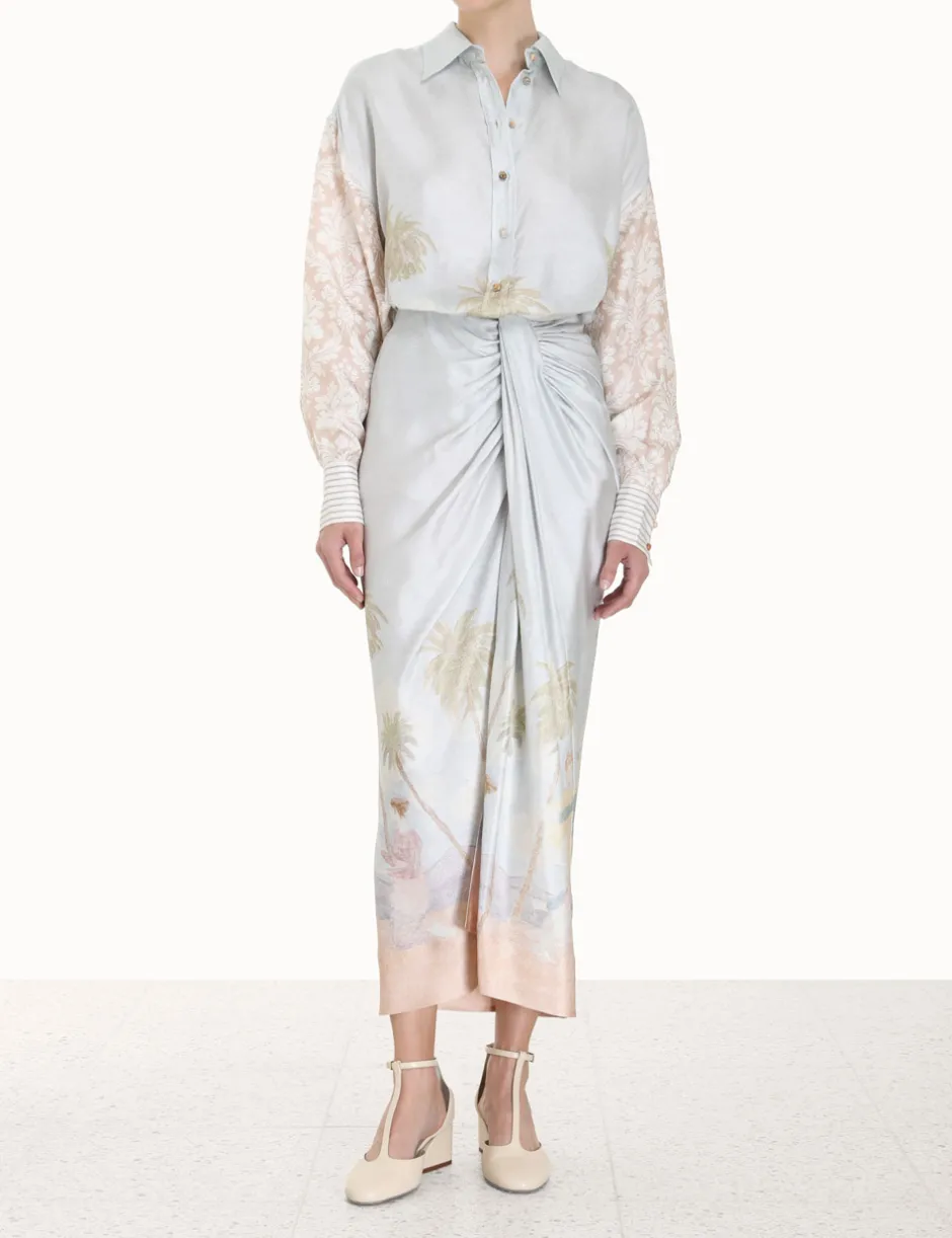 Sale ZIMMERMANN Sensory Drape Midi Skirt