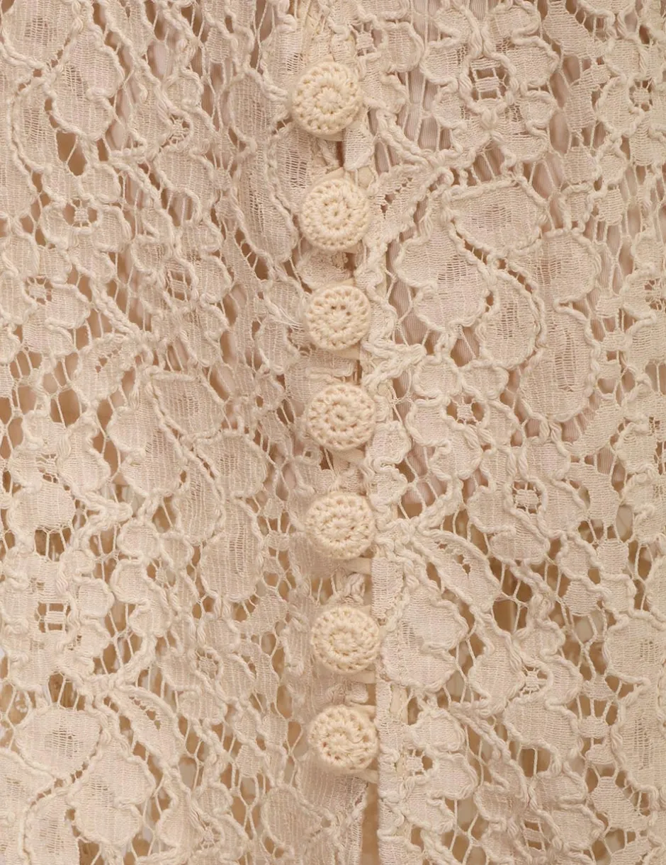 New ZIMMERMANN Sensory Lace Midi Dress