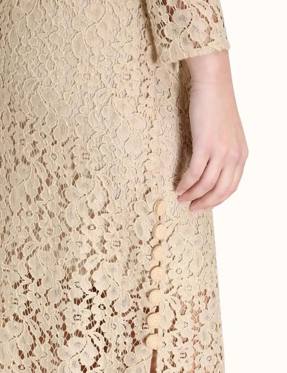 New ZIMMERMANN Sensory Lace Midi Dress