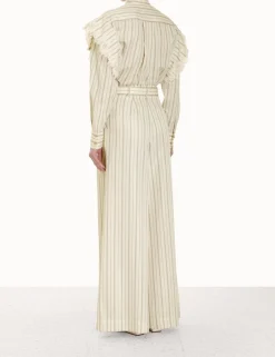 Sale ZIMMERMANN Sensory Lace Stripe Shirt