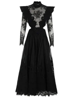 Online ZIMMERMANN Sensory Lace Yoke Gown