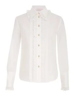 Online ZIMMERMANN Sensory Pintucked Shirt