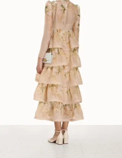 Discount ZIMMERMANN Sensory Tiered Midi Dress