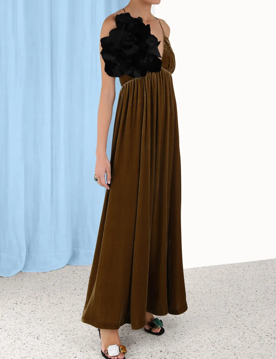 ZIMMERMANN Sensory Velvet Dress