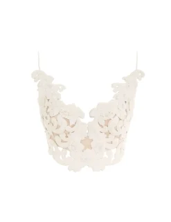 Online ZIMMERMANN Sensory Velvet Lace Bodice