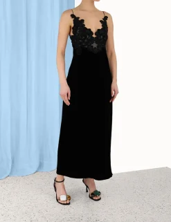 Best ZIMMERMANN Sensory Velvet Slip Dress