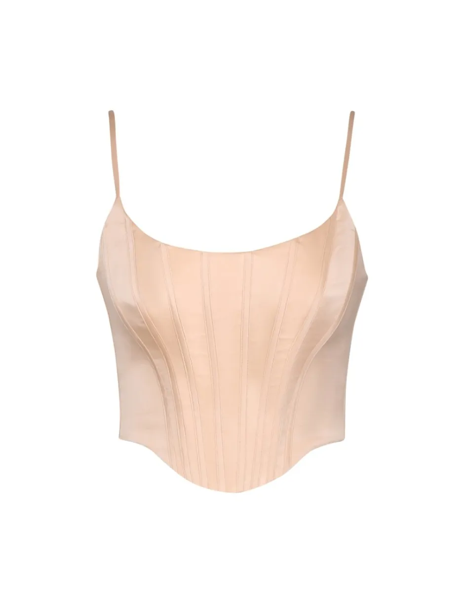 Hot ZIMMERMANN Silk Corset Top