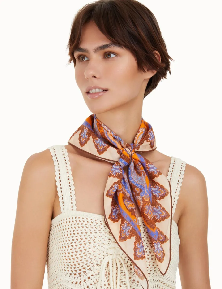 Discount ZIMMERMANN Silk Cotton Square Scarf
