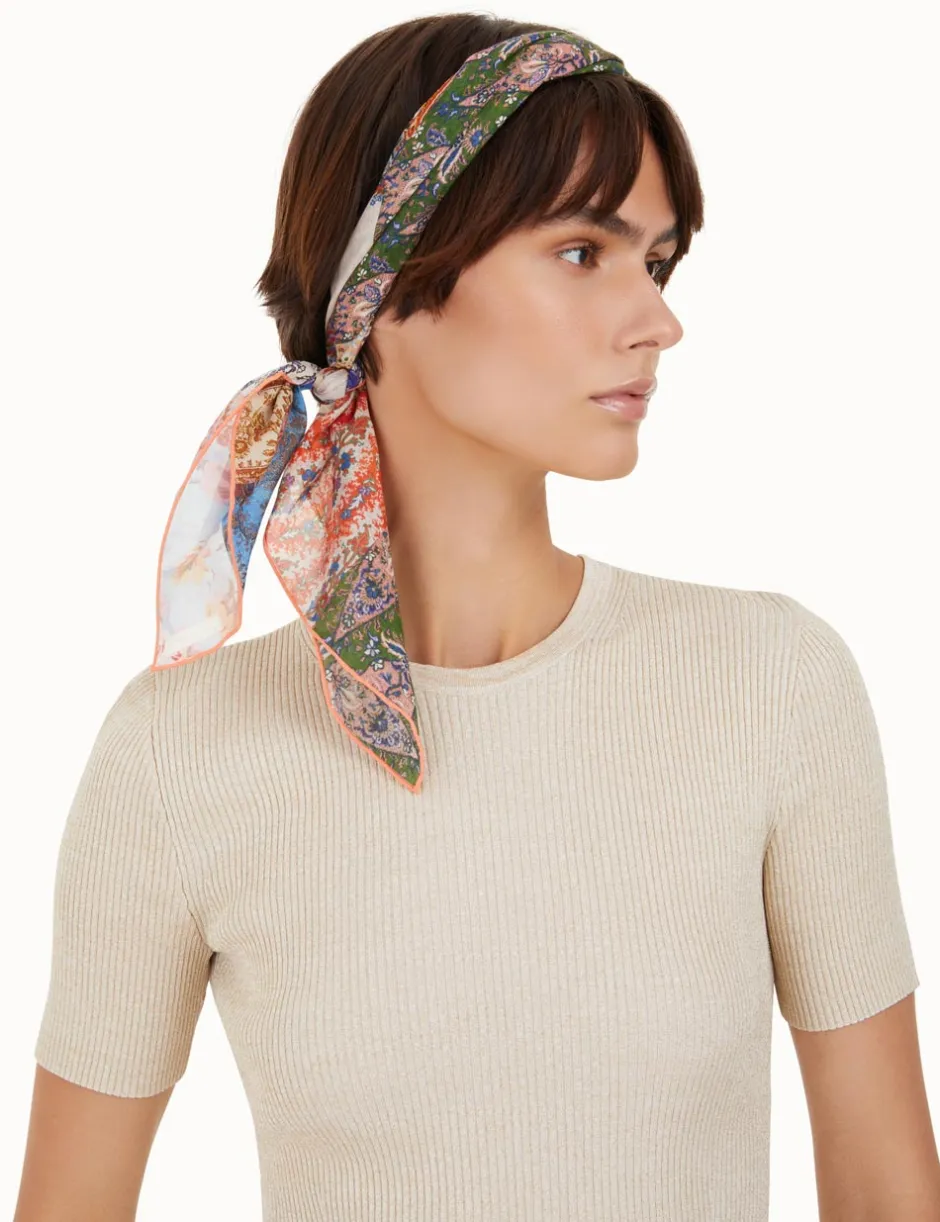Clearance ZIMMERMANN Silk Cotton Square Scarf