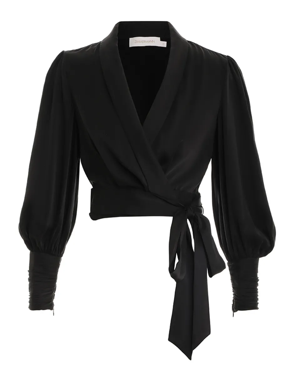 Discount ZIMMERMANN Silk Wrap Top