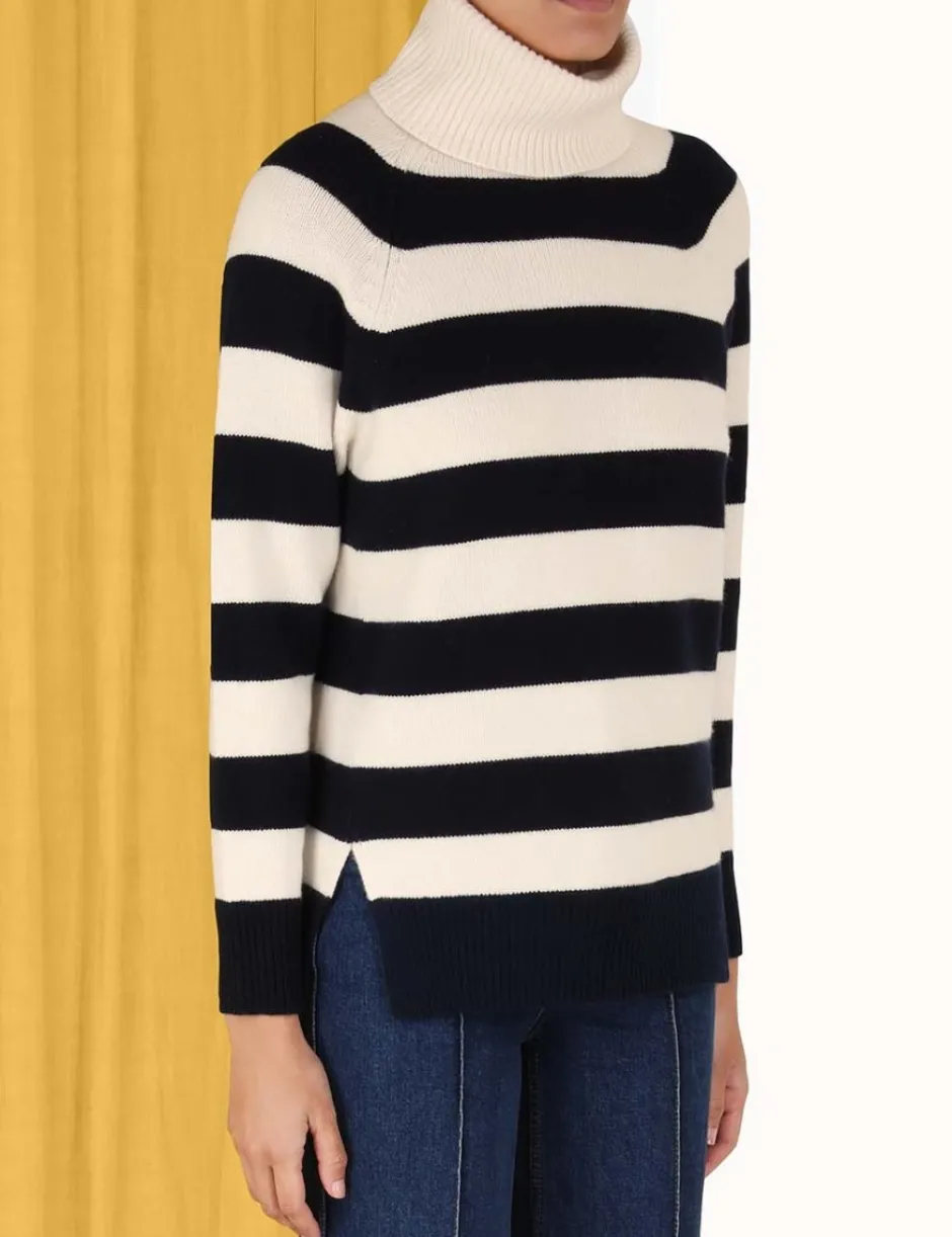 ZIMMERMANN Striped Roll Neck Sweater