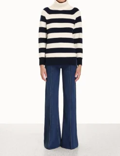 Online ZIMMERMANN Striped Roll Neck Sweater
