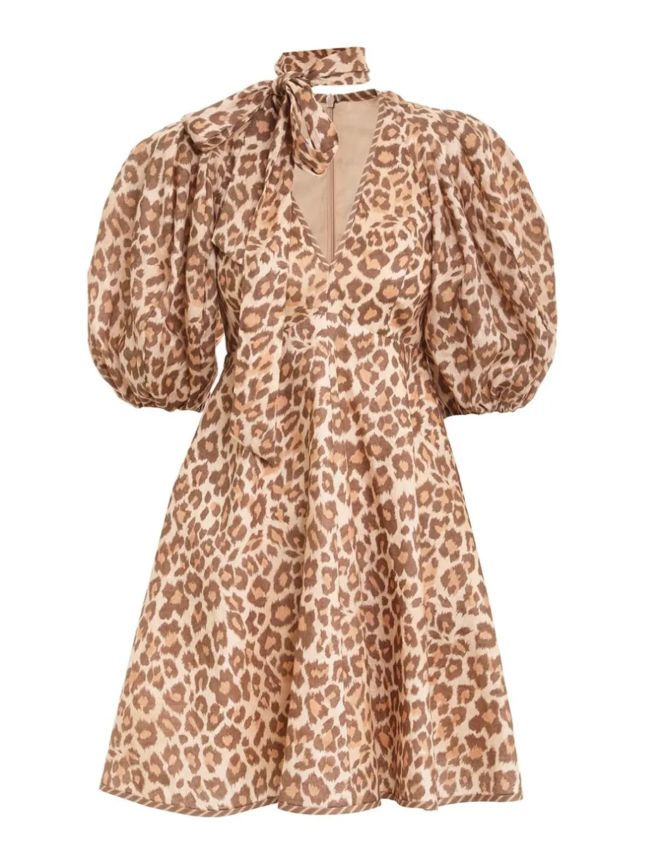Best ZIMMERMANN Tie Neck Mini Dress