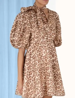 Best ZIMMERMANN Tie Neck Mini Dress