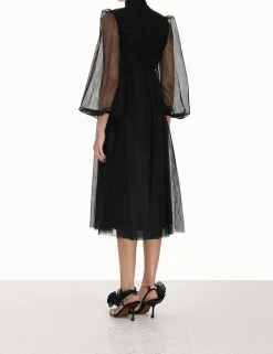 ZIMMERMANN Tulle Midi Dress
