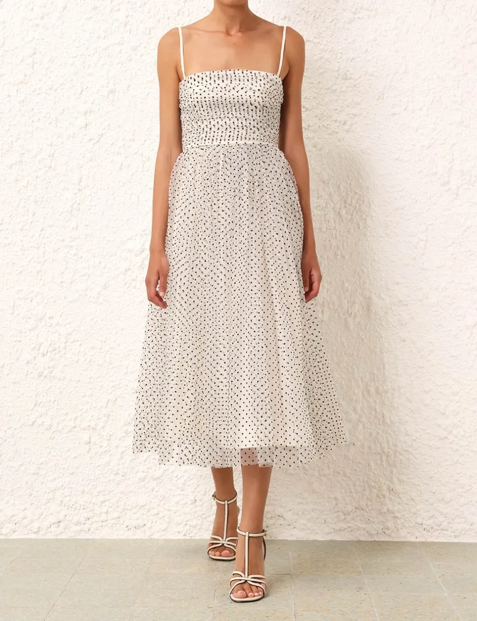 ZIMMERMANN Tulle Midi Dress