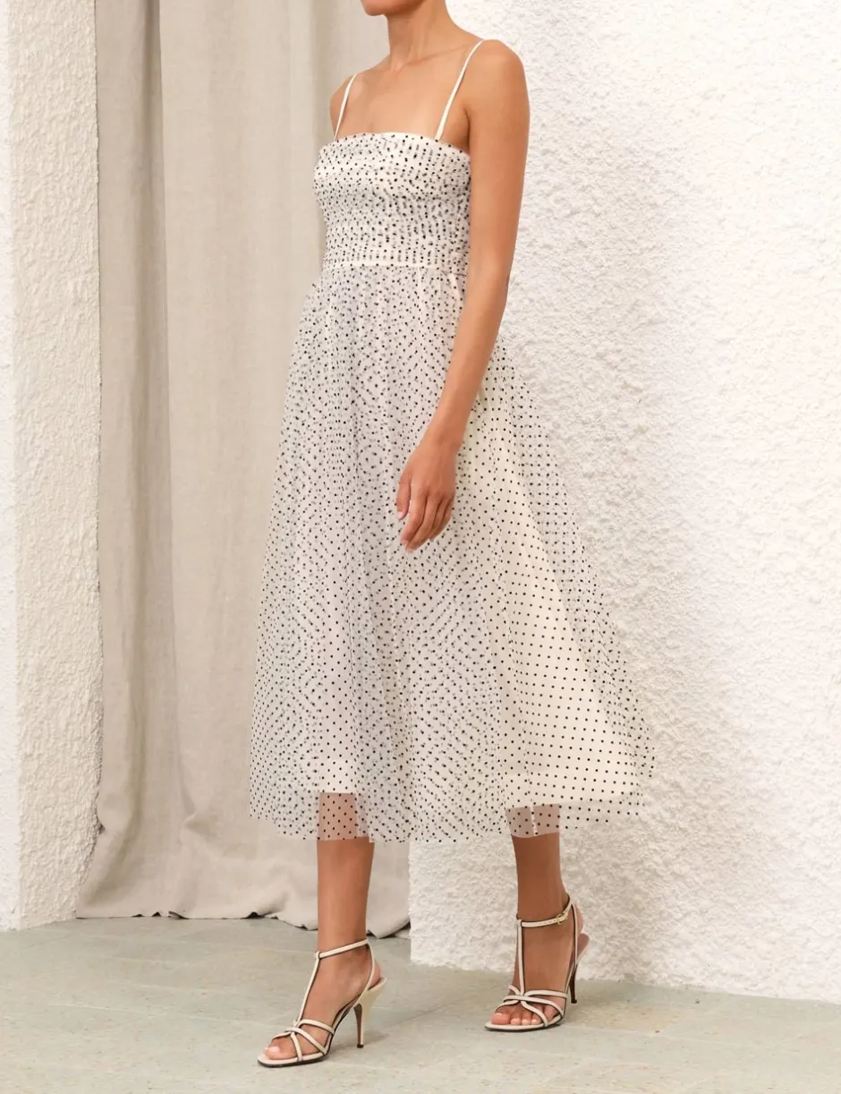 ZIMMERMANN Tulle Midi Dress
