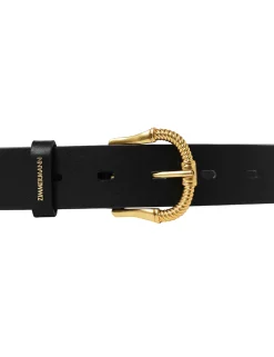 Online ZIMMERMANN Twisted Buckle Leather Belt 30