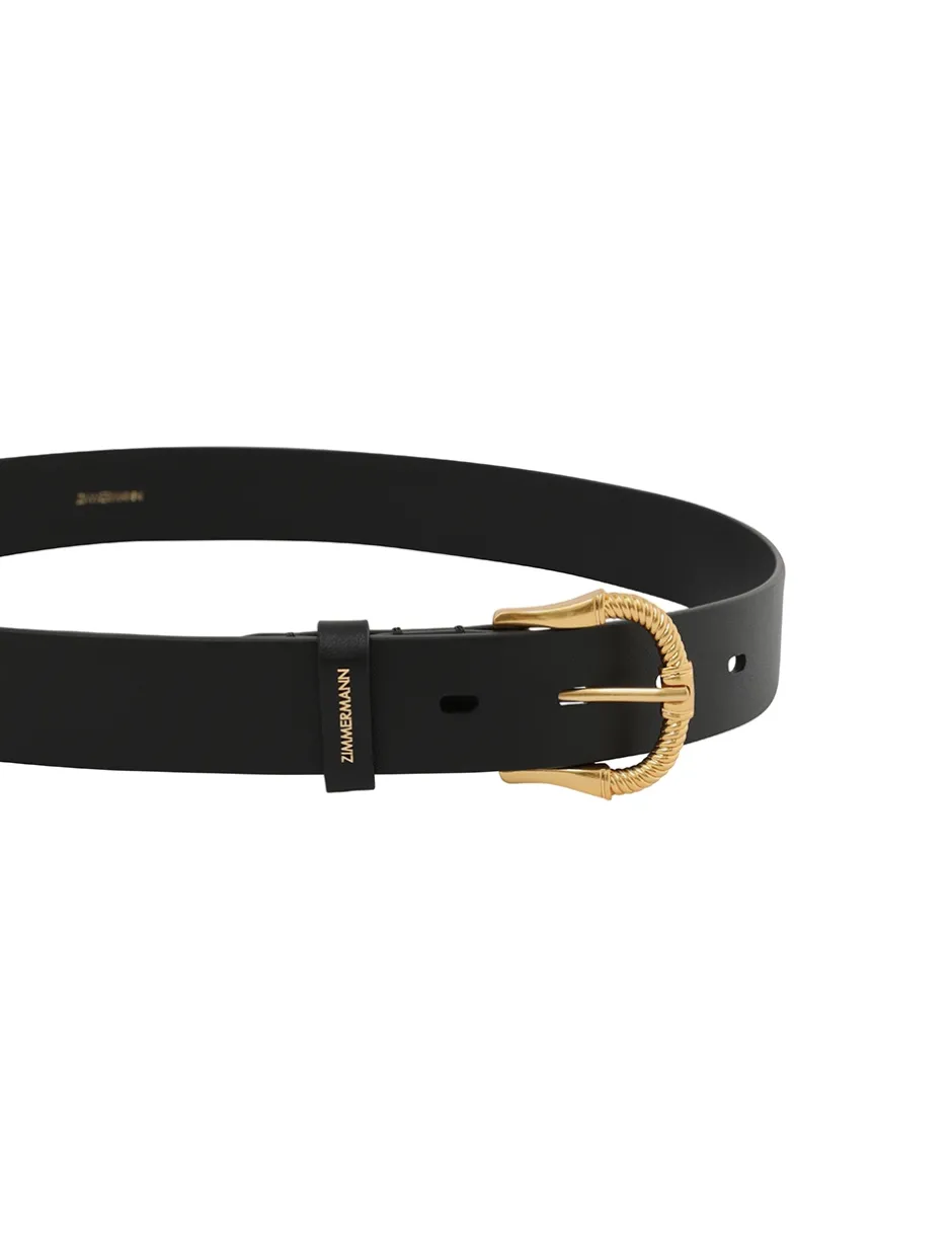 Online ZIMMERMANN Twisted Buckle Leather Belt 30