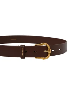 ZIMMERMANN Twisted Buckle Leather Belt 30