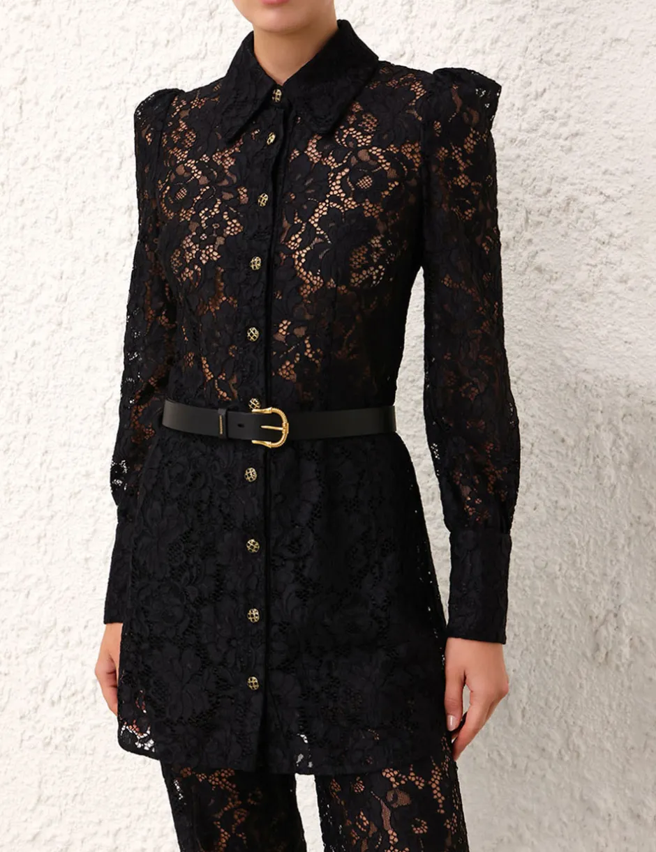 Hot ZIMMERMANN Twisted Buckle Leather Belt 30