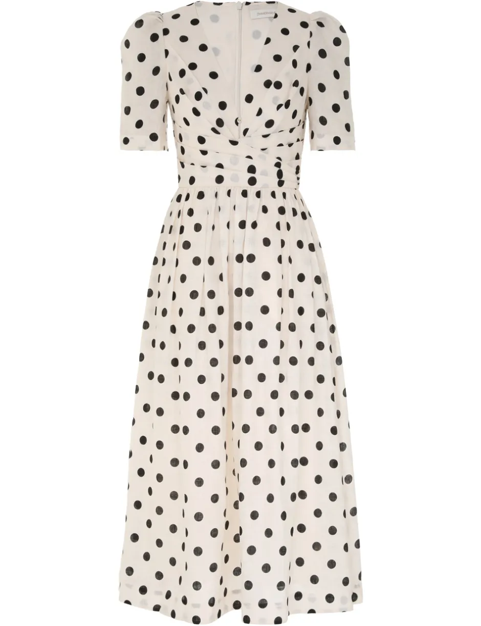Outlet ZIMMERMANN V Neck Midi Dress