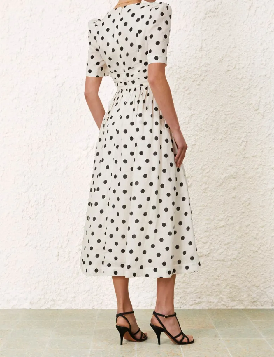 Outlet ZIMMERMANN V Neck Midi Dress