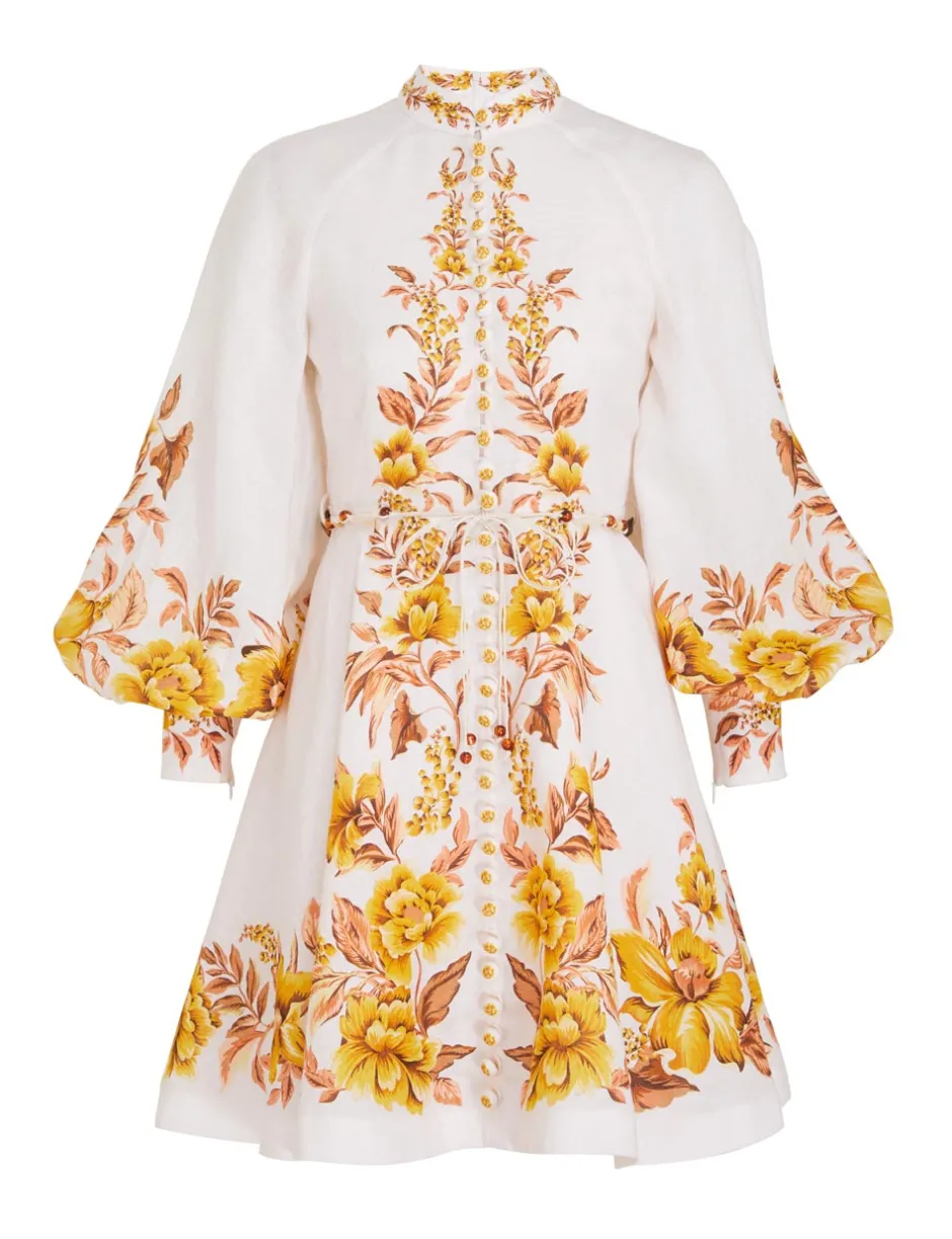Clearance ZIMMERMANN Vacay Button Up Mini Dress