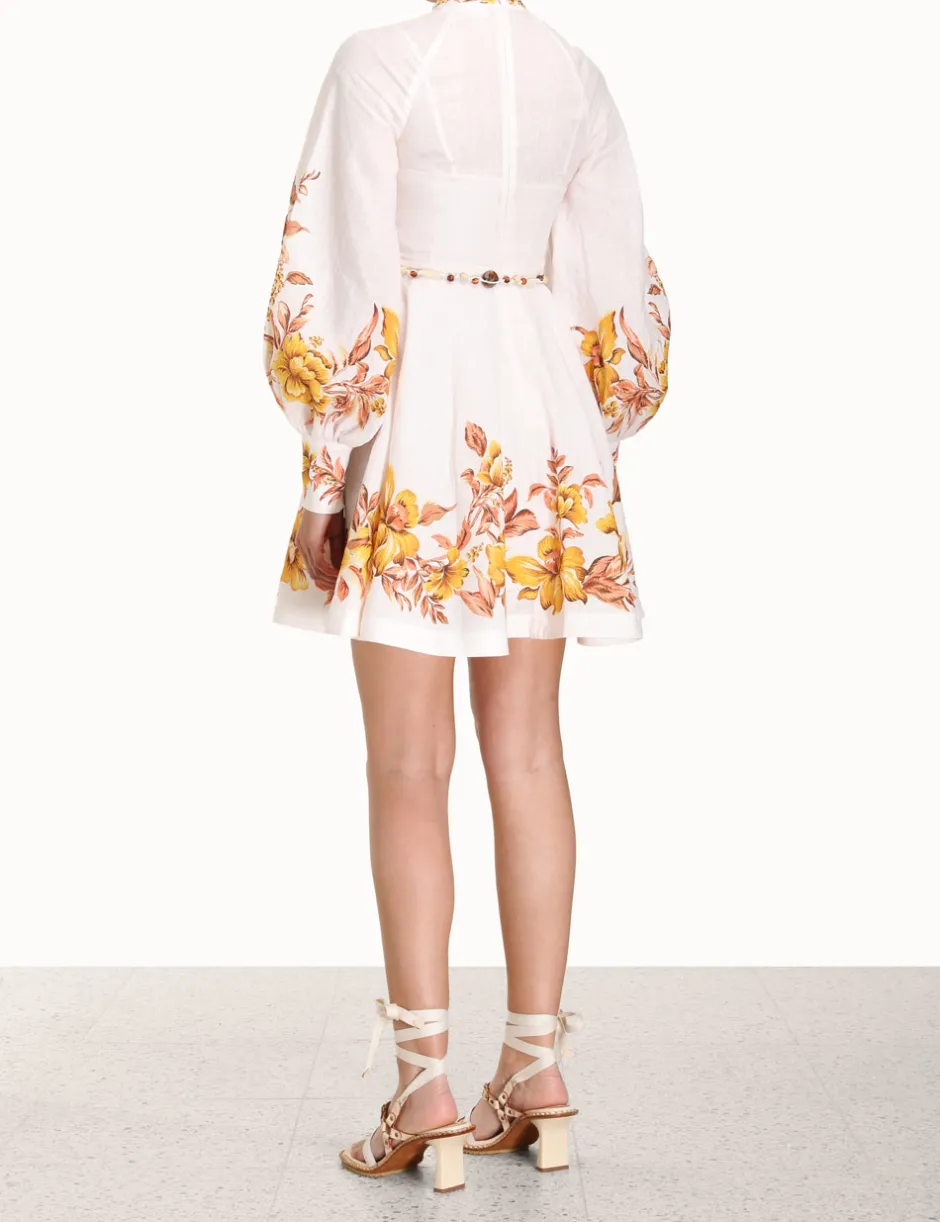 Clearance ZIMMERMANN Vacay Button Up Mini Dress