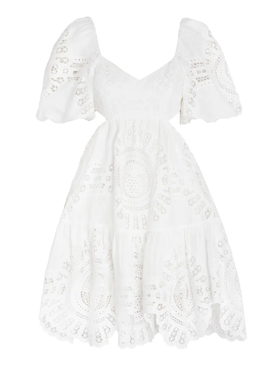 New ZIMMERMANN Vacay Lace Mini Dress
