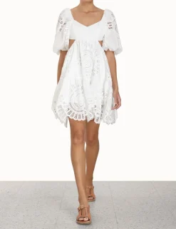 New ZIMMERMANN Vacay Lace Mini Dress
