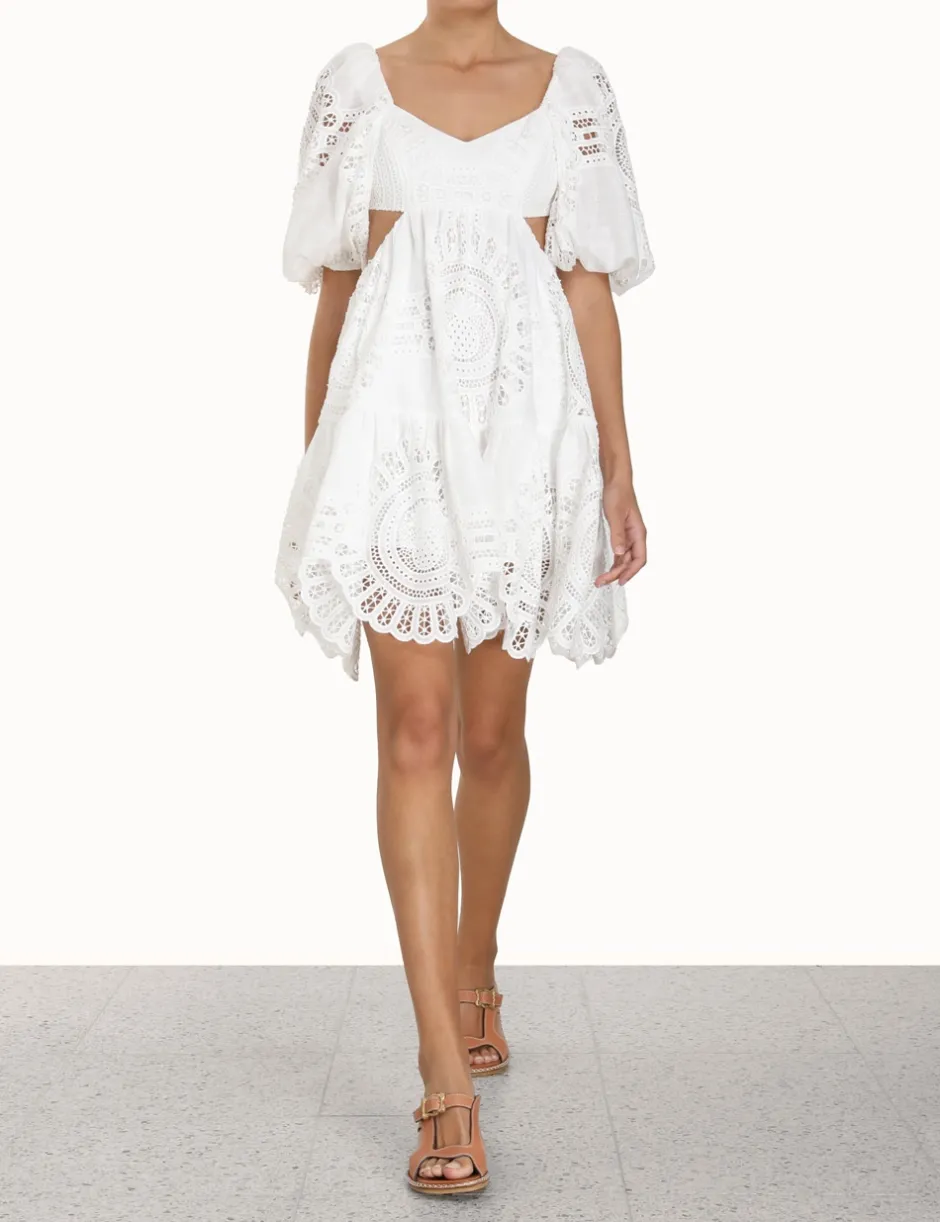 New ZIMMERMANN Vacay Lace Mini Dress