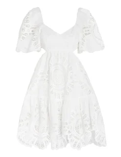 Discount ZIMMERMANN Vacay Lace Mini Dress