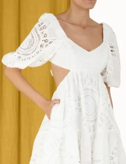 Discount ZIMMERMANN Vacay Lace Mini Dress