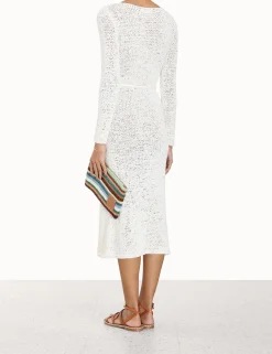 New ZIMMERMANN Vacay Ribbon Knit Dress