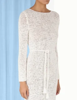 Hot ZIMMERMANN Vacay Ribbon Knit Dress